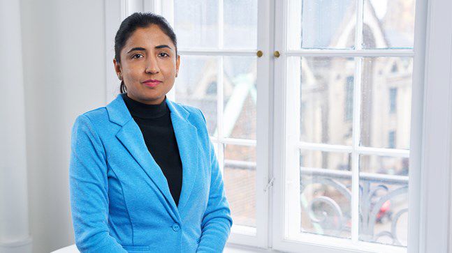 Portrait of teacher on Niels Brock Copenhagen Business College Supreet Kanwal
