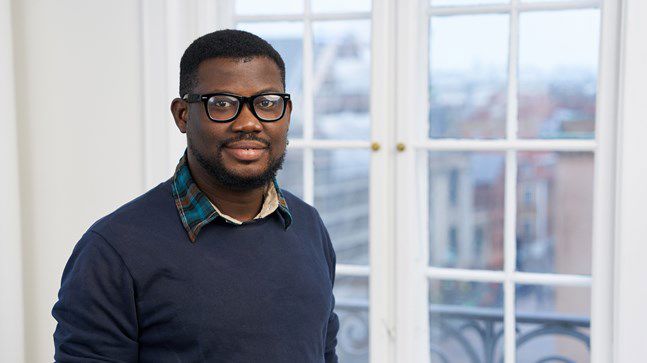 Portrait of teacher on Niels Brock Copenhagen Business College Robert Azuayi