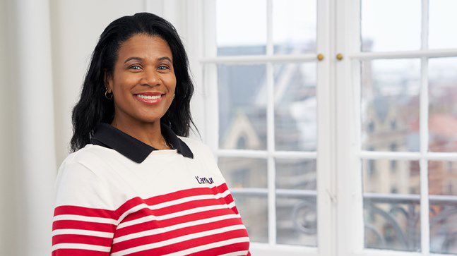 Portrait of teacher on Niels Brock Copenhagen Business College Mimi Roldsgaard