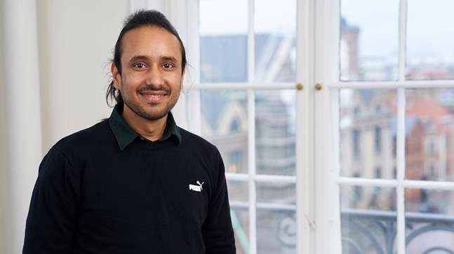Portrait of teacher on Niels Brock Copenhagen Business College Phanindra Bhattarai