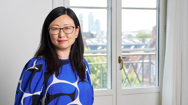 Portrait of teacher on Niels Brock Copenhagen Business College Caren Yinxia Guo Nielsen
