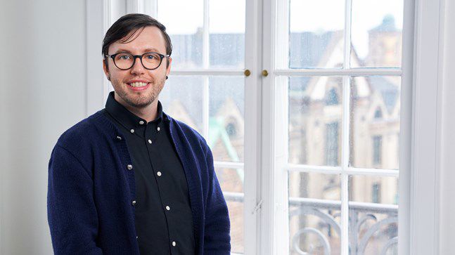 Portrait of teacher on Niels Brock Copenhagen Business College Finn Ferjá