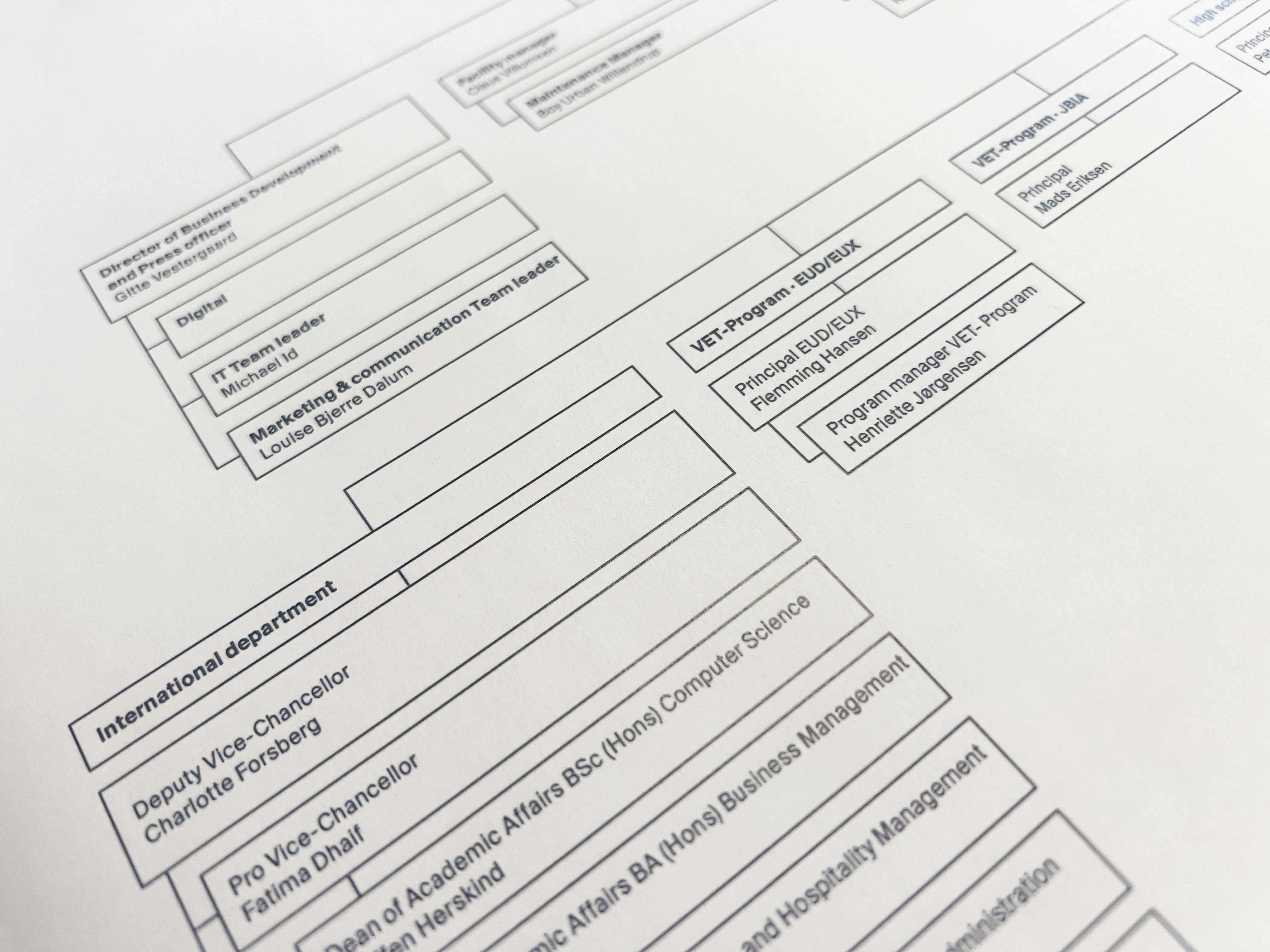 Organisation chart