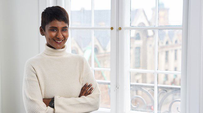 Portrait of teacher on Niels Brock Copenhagen Business College Kavitha Subramaniam