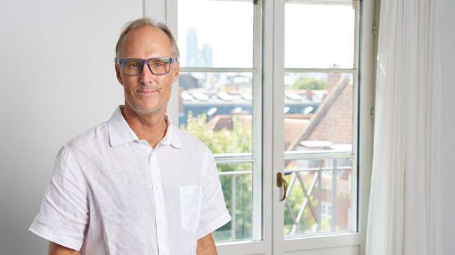 Portrait of teacher on Niels Brock Copenhagen Business College Kineon Walker