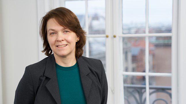 Portrait of teacher on Niels Brock Copenhagen Business College Malene Jelbo