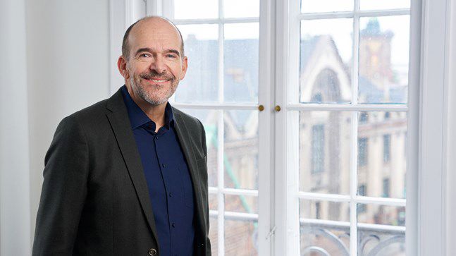Portrait of teacher on Niels Brock Copenhagen Business College Michael Brock Jeppesen