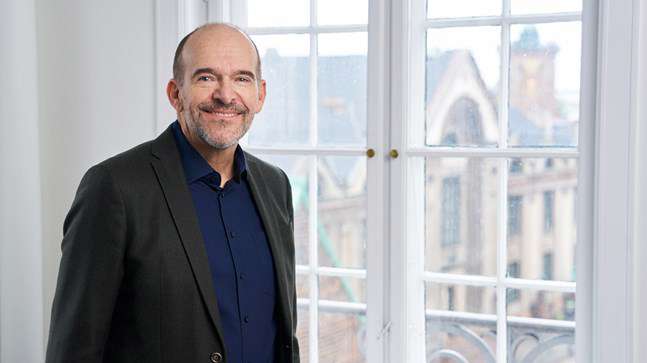 Portrait of teacher on Niels Brock Copenhagen Business College Michael Brock Jeppesen