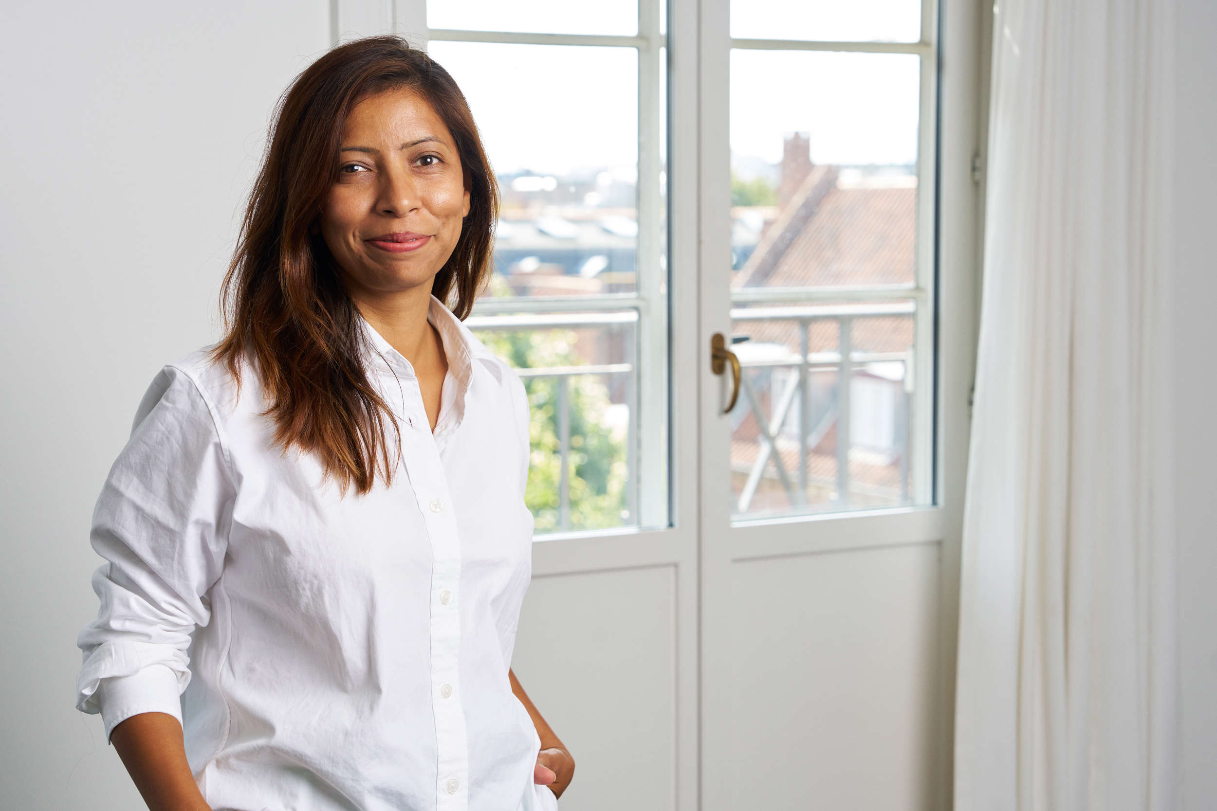 Portrait of teacher on Niels Brock Copenhagen Business College Tulika Jaiswal