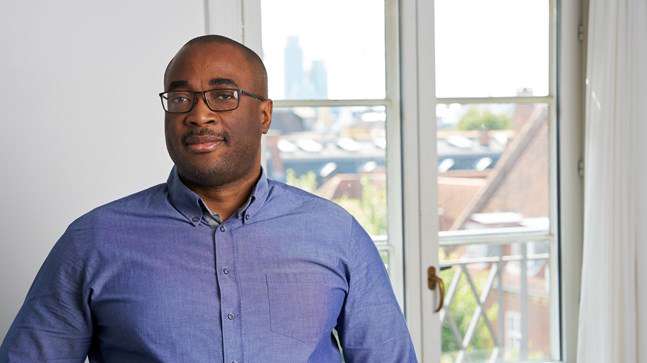 Portrait of teacher on Niels Brock Copenhagen Business College Idongesit Williams