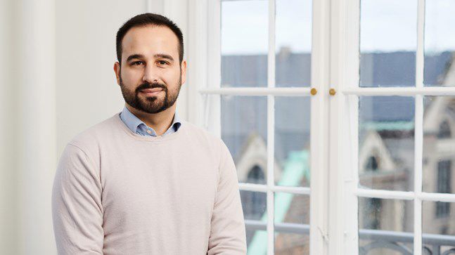 Portrait of teacher on Niels Brock Copenhagen Business College Dimitrios Papadimitriou