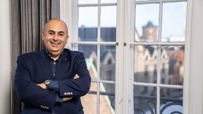 Portrait of teacher on Niels Brock Copenhagen Business College David Abiani