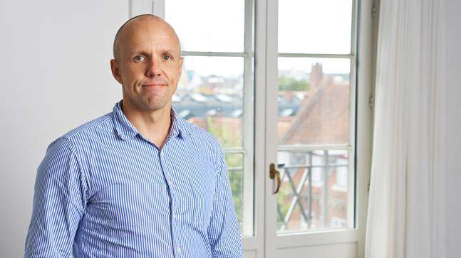 Portrait of teacher on Niels Brock Copenhagen Business College Mathieu Bolduc
