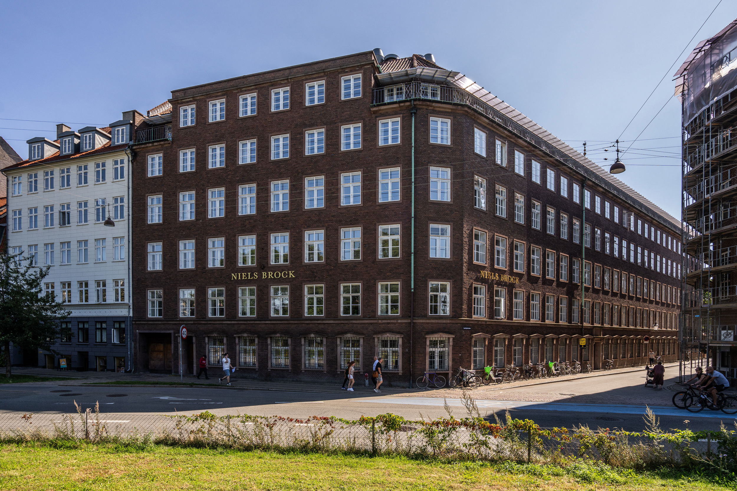 En Niels Brock bygnings facade